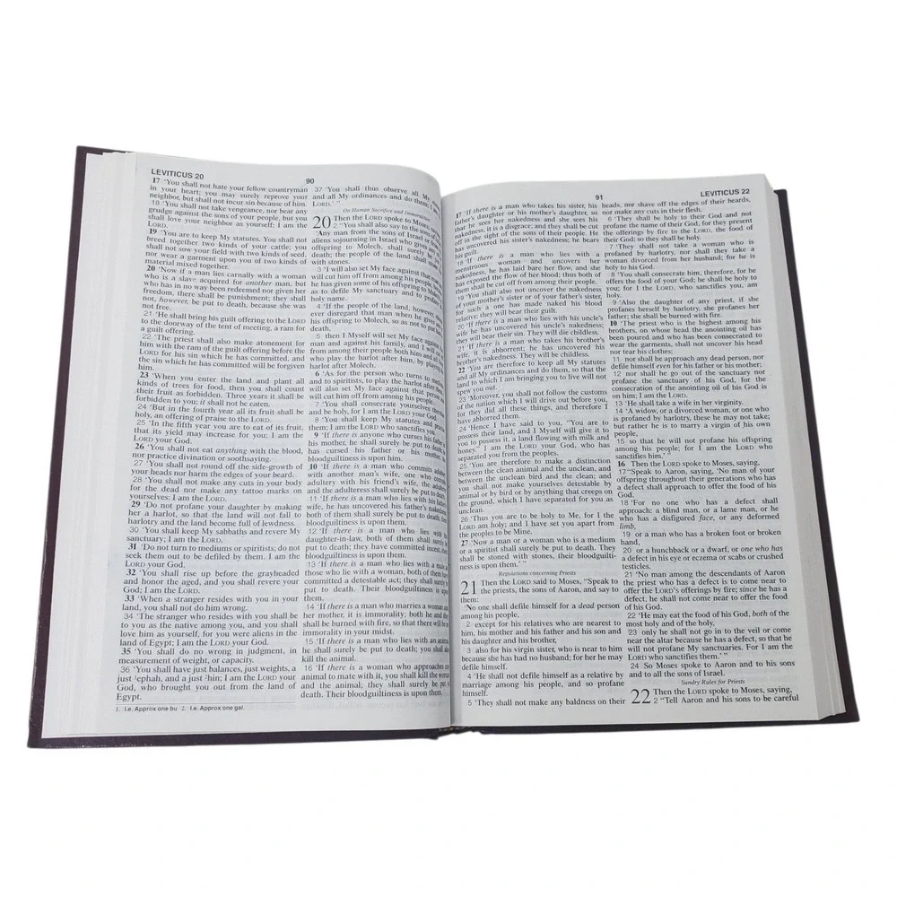 The Gideons Holy Bible KJV Hardcover Burgundy Gold Lettering King James Version - Picture 6 of 6